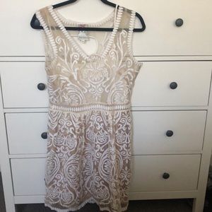 Yoana Baraschi white lace dress